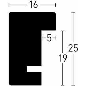 Nielsen Houten kliklijst Quadrum 50x70 cm Sneeuwwit