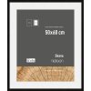 Nielsen houten fotolijst Skava zwart 50x60 cm met passe-partout
