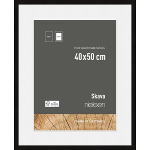 Nielsen houten fotolijst Skava zwart 40x50 cm incl....