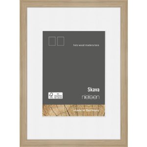 Nielsen Houten Fotolijst Skava Zwart 15x20 cm met Passepartout 9x13 cm