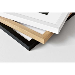 Nielsen Houten Fotolijst Skava Zwart 15x20 cm met Passepartout 9x13 cm