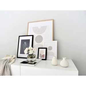 Nielsen Houten Fotolijst Skava Zwart 15x20 cm met Passepartout 9x13 cm
