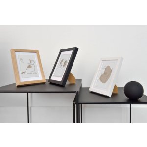 Nielsen Houten Fotolijst Skava Zwart 15x20 cm met Passepartout 9x13 cm