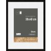 Nielsen houten fotolijst Skava zwart 30x40 cm met passe-partout 21x29,7 cm