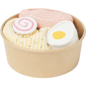 EatMySocks dubbelpak lange sokken Miso Ramen cadeau-idee 43% polyester 30°C