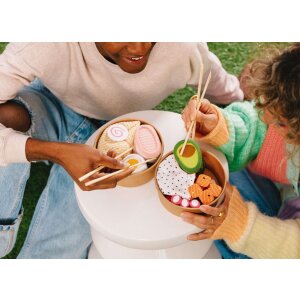 EatMySocks dubbelpak lange sokken Miso Ramen cadeau-idee 43% polyester 30°C