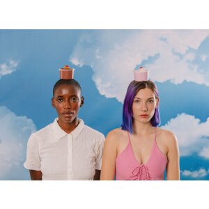 EatMySocks lange sokken Aardbei Cupcake geschenkdoos kuit sokken