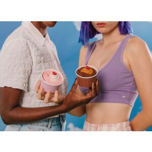 EatMySocks lange sokken Aardbei Cupcake geschenkdoos kuit sokken