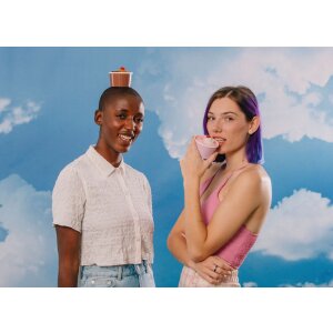 EatMySocks lange sokken Aardbei Cupcake geschenkdoos kuit sokken