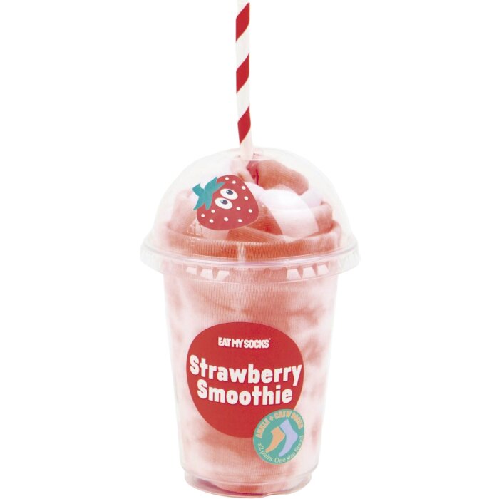 EatMySocks dubbelpak sokken Strawberry Smoothie enkelsok crew sok