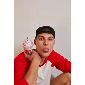 EatMySocks dubbelpak sokken Strawberry Smoothie enkelsok crew sok