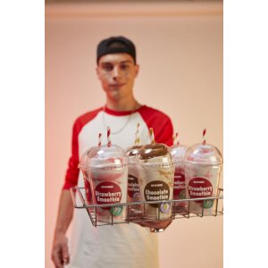 EatMySocks dubbelpak sokken Strawberry Smoothie enkelsok crew sok