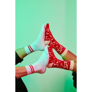 EatMySocks dubbelpak sokken Rump Steak 2 paar katoen 30° wasprogramma