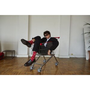 EatMySocks dubbelpak sokken Rump Steak 2 paar katoen 30° wasprogramma