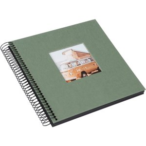 Goldbuch spiraalalbum Bella Vista artisjok 20x20 cm 40 zwarte paginas
