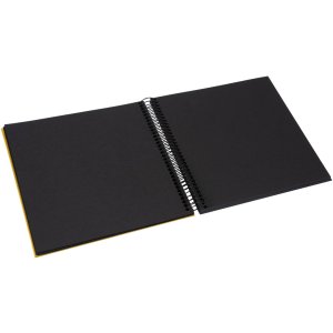 Goldbuch spiraalalbum Bella Vista mosterd 20x20 cm 40 zwarte paginas