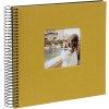 Goldbuch spiraalalbum Bella Vista mosterd 20x20 cm 40 zwarte paginas