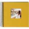 Goldbuch spiraalalbum Bella Vista mosterd 20x20 cm 40 zwarte paginas