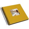 Goldbuch spiraalalbum Bella Vista mosterd 20x20 cm 40 zwarte paginas