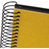 Goldbuch spiraalalbum Bella Vista mosterd 20x20 cm 40 zwarte paginas