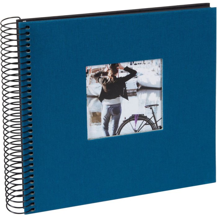 Goldbuch spiraalalbum Bella Vista petrol 20x20 cm 40 zwarte paginas