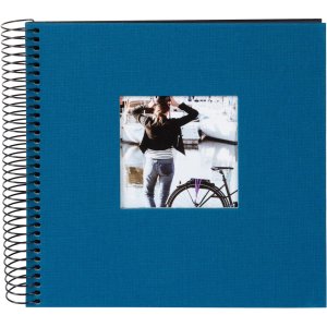Goldbuch spiraalalbum Bella Vista petrol 20x20 cm 40 zwarte paginas