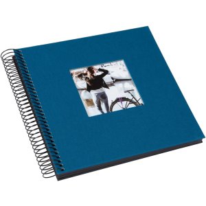Goldbuch spiraalalbum Bella Vista petrol 20x20 cm 40 zwarte paginas