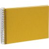 Goldbuch spiraalalbum Bella Vista mosterd 24x17 cm 40 witte paginas linnen