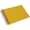 Goldbuch spiraalalbum Bella Vista mosterd 24x17 cm 40 witte paginas linnen
