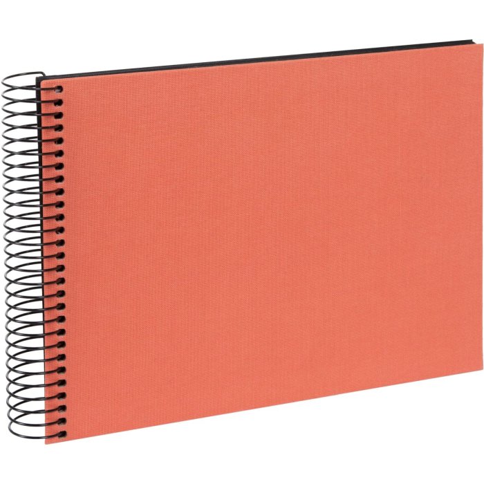 Goldbuch spiraalalbum Bella Vista zalm 24x17 cm 40 zwarte paginas