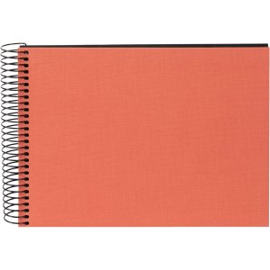 Goldbuch spiraalalbum Bella Vista zalm 24x17 cm 40 zwarte paginas