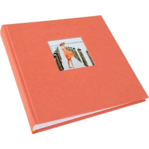 Goldbuch fotoalbum Bella Vista zalm 25x25 cm 60 witte paginas linnen
