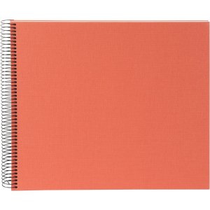 Goldbuch spiraalalbum Bella Vista zalm 34x30 cm 40 witte paginas fotokarton
