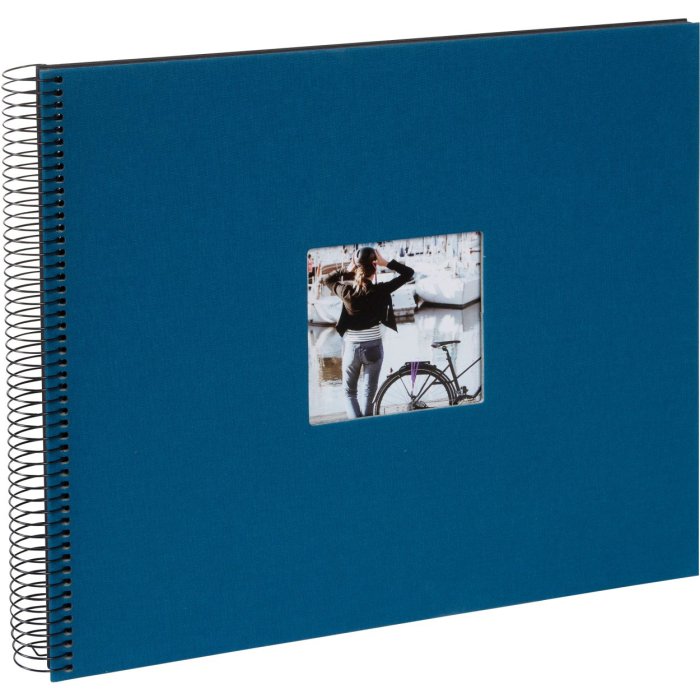 Goldbuch spiraalalbum Bella Vista petrol 34x30 cm 40 zwarte uitgestanste paginas