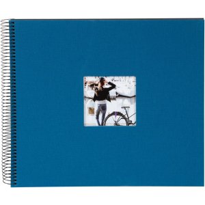 Goldbuch spiraalalbum Bella Vista petrol 34x30 cm 40 zwarte uitgestanste paginas