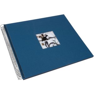 Goldbuch spiraalalbum Bella Vista petrol 34x30 cm 40 zwarte uitgestanste paginas