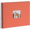 Goldbuch spiraalalbum Bella Vista zalm 34x30 cm 40 zwarte bladzijden uitgestanst