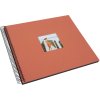 Goldbuch spiraalalbum Bella Vista zalm 34x30 cm 40 zwarte bladzijden uitgestanst