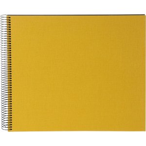Goldbuch spiraalalbum Bella Vista mosterd 35x30 cm 40 zwarte paginas