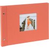 Goldbuch schroefdekselalbum Bella Vista zalm 30x25 cm 40 zwarte paginas
