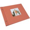 Goldbuch schroefdekselalbum Bella Vista zalm 30x25 cm 40 zwarte paginas