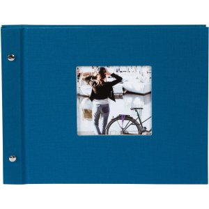 Goldbuch schroefdekselalbum Bella Vista Petrol 30x25 cm 40 witte paginas
