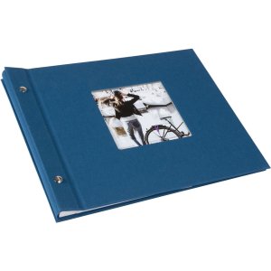 Goldbuch schroefdekselalbum Bella Vista Petrol 30x25 cm 40 witte paginas