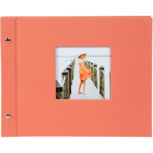 Goldbuch schroefdekselalbum Bella Vista zalm 30x25 cm linnen uitklapbaar