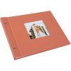 Goldbuch schroefdekselalbum Bella Vista zalm 30x25 cm linnen uitklapbaar