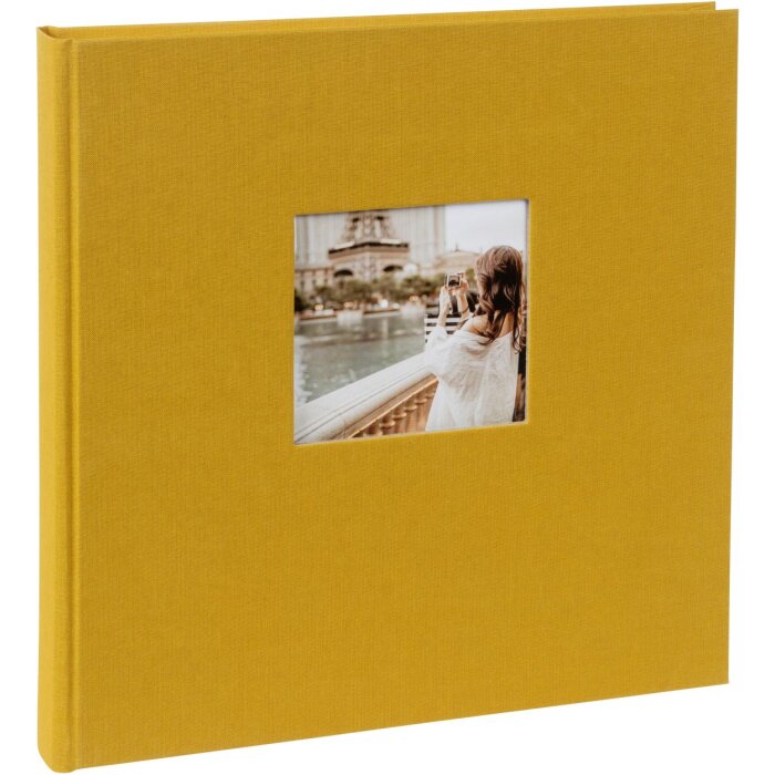 Goldbuch fotoalbum Bella Vista mosterd 30x31 cm 60 witte paginas
