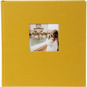 Goldbuch fotoalbum Bella Vista mosterd 30x31 cm 60 witte paginas