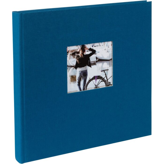 Goldbuch fotoalbum Bella Vista petrol 30x31 cm 60 zwarte paginas