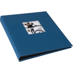 Goldbuch fotoalbum Bella Vista petrol 30x31 cm 60 zwarte paginas
