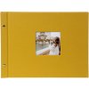 Goldbuch schroefdekselalbum Bella Vista mosterd 39x31 cm 40 zwarte paginas